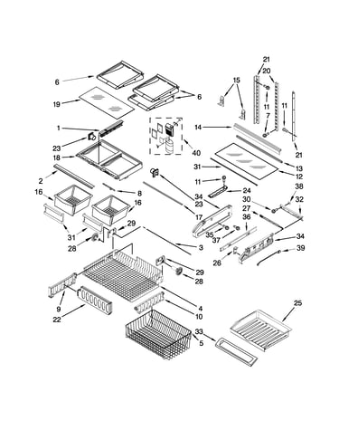 Shelf parts