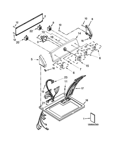 Top and console parts