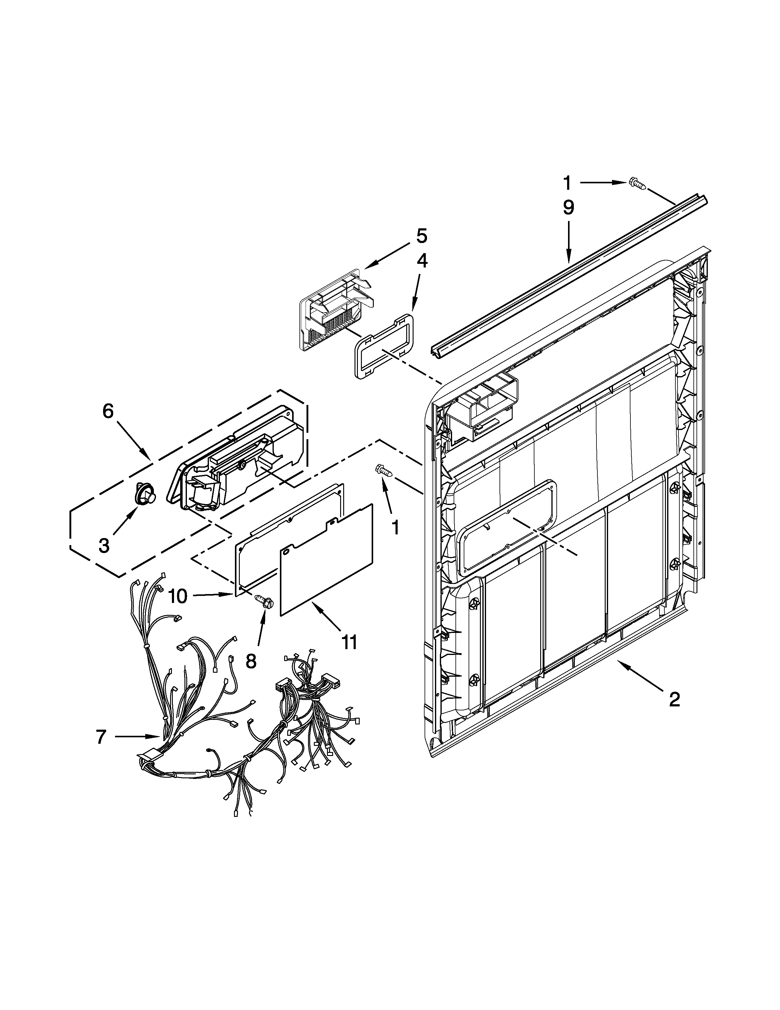 Inner door parts