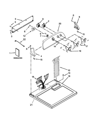 Top and console parts