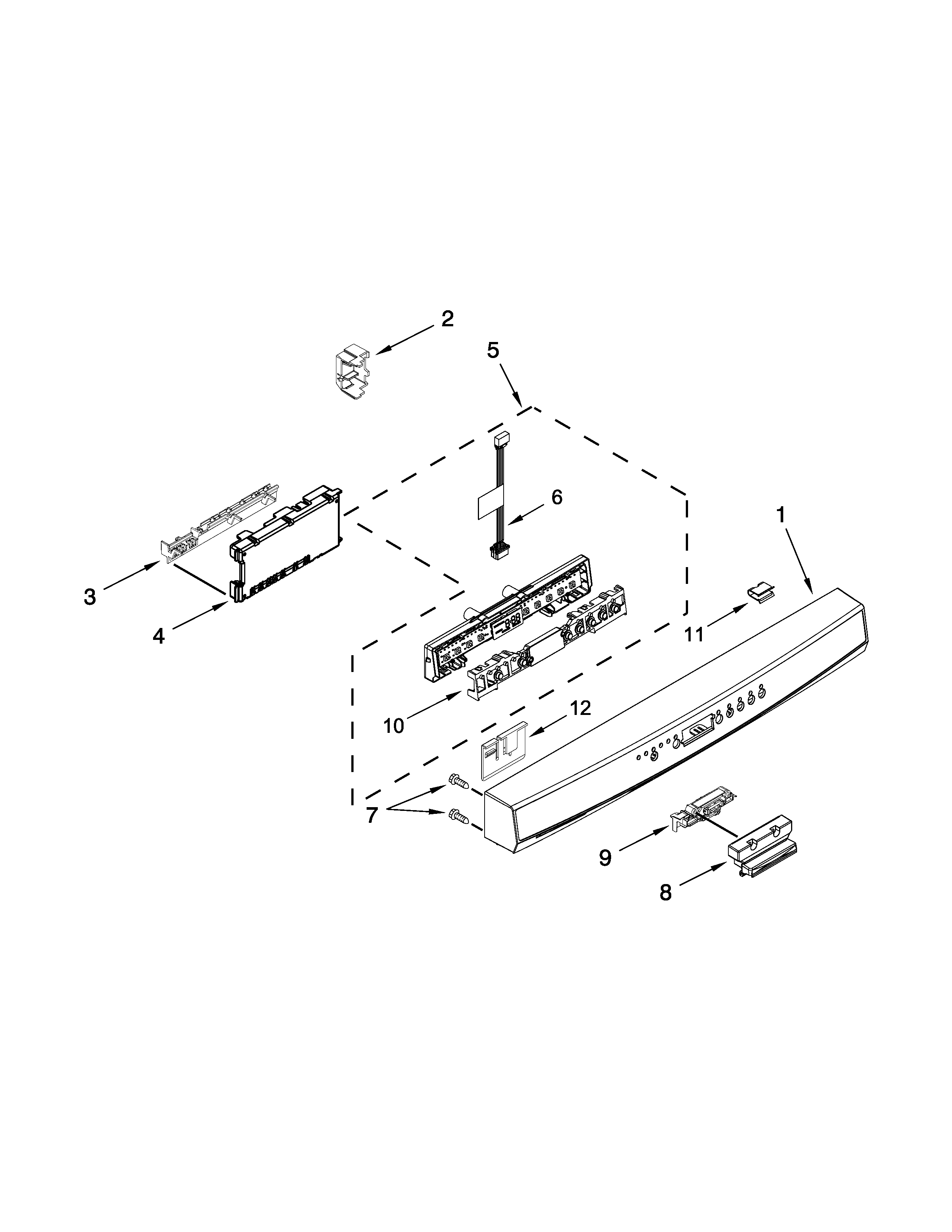 CONTROL PANEL AND LATCH PARTS