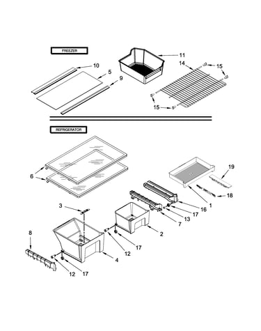 Shelf parts