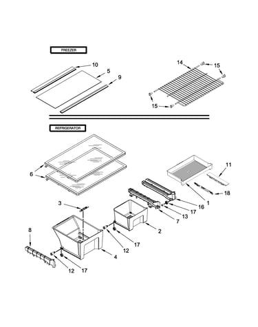 Shelf parts
