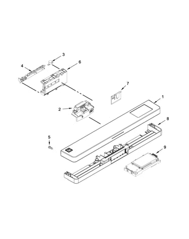 Control panel and latch parts