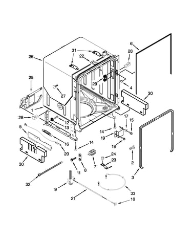 Tub and frame parts