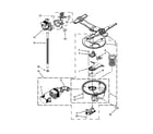 Kenmore Elite 66514043K010 pump, washarm and motor parts diagram
