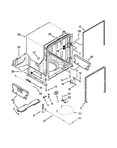 Tub and frame parts