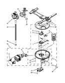Pump, washarm and motor parts