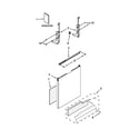 Kenmore 66513092N411 door and panel parts diagram