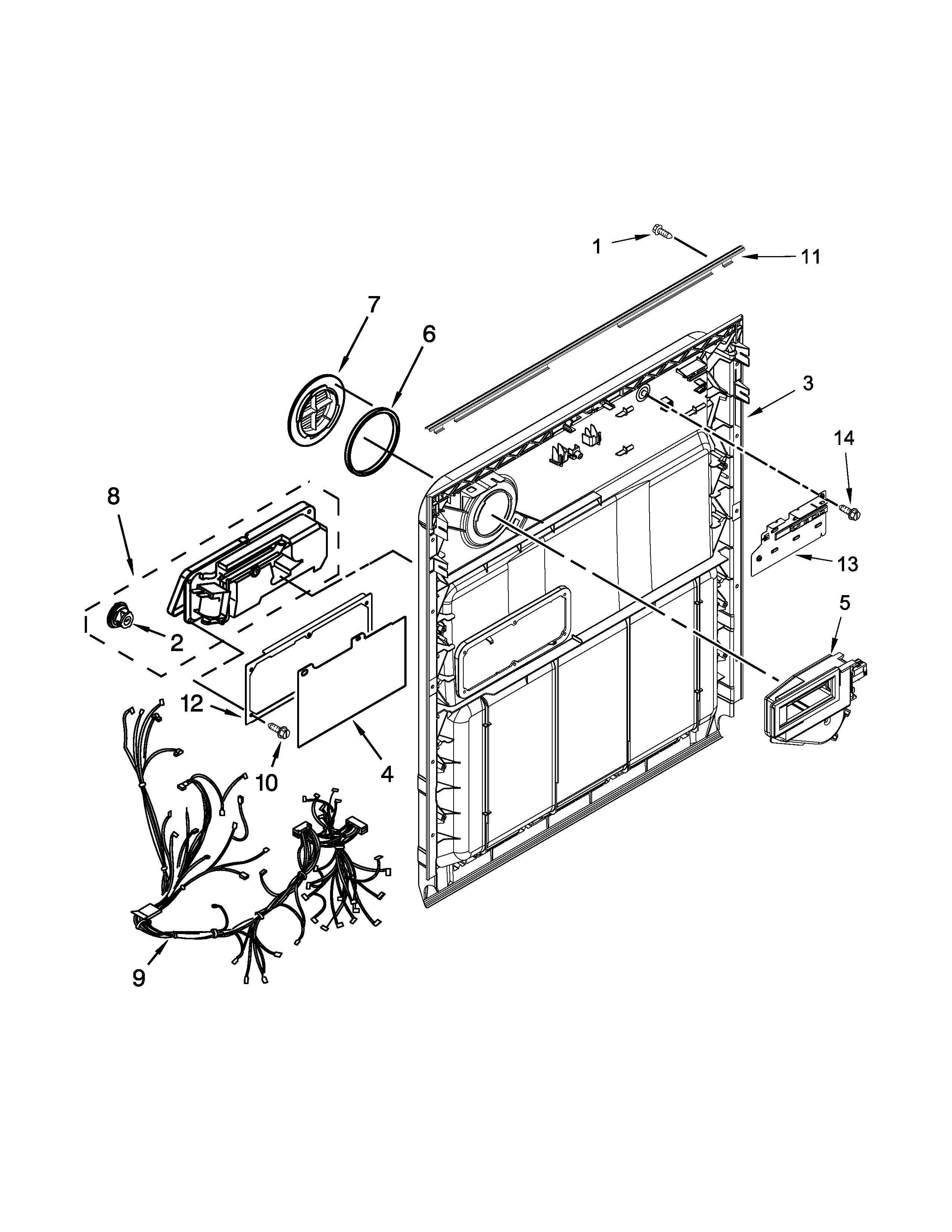 Inner door parts