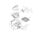 Kenmore 10689553100 evaporator, grid, and water parts diagram