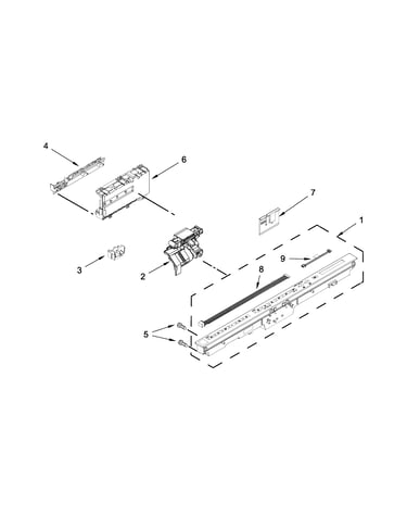 Control panel and latch parts