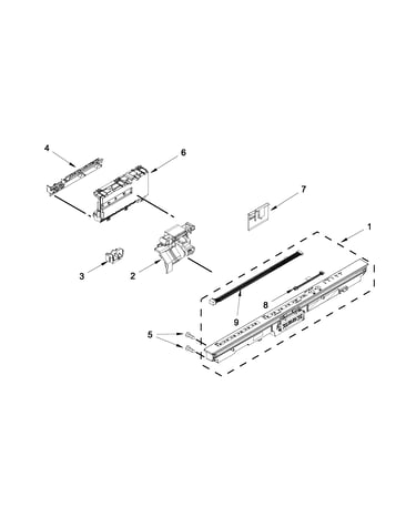 Control panel and latch parts