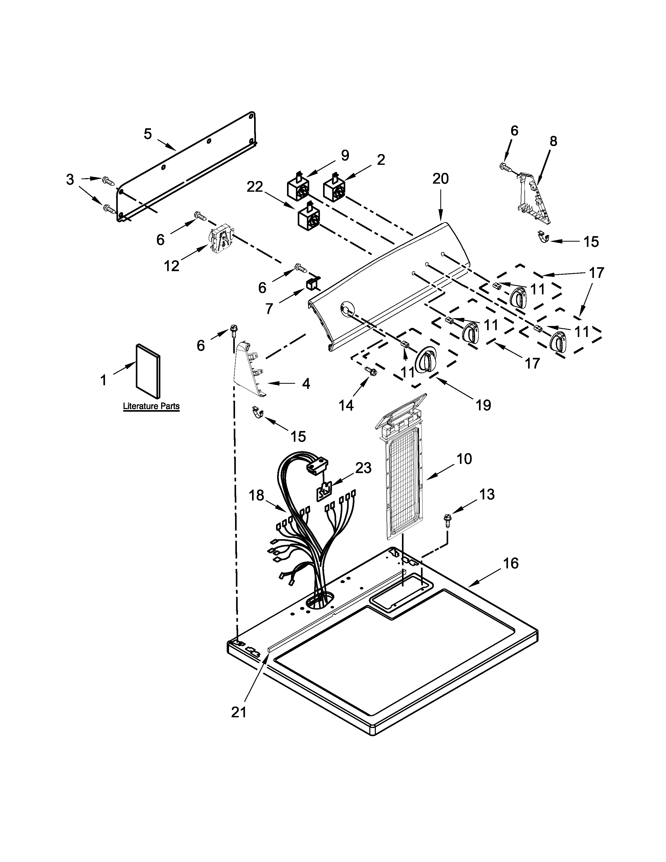 TOP AND CONSOLE PARTS