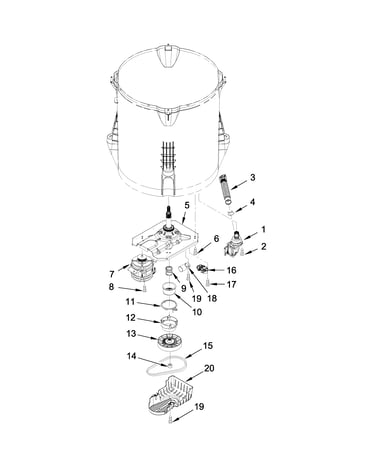 Gearcase, motor and pump parts