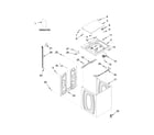 Kenmore 11022442510 top and cabinet parts diagram