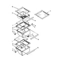 Kenmore 10651124210 refrigerator shelf parts diagram