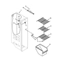 Kenmore 10651124210 freezer liner parts diagram