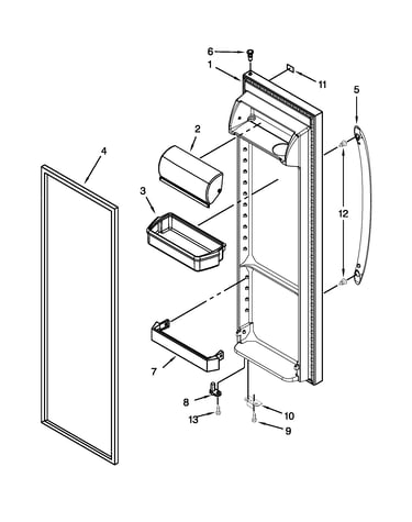 Refrigerator door parts