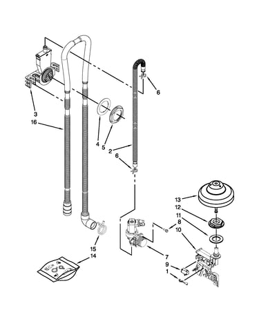 Fill, drain and overfill parts
