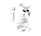 Kenmore Elite 66512833K313 pump, washarm and motor parts diagram