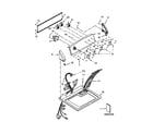 Kenmore 110C72442510 top and console parts diagram