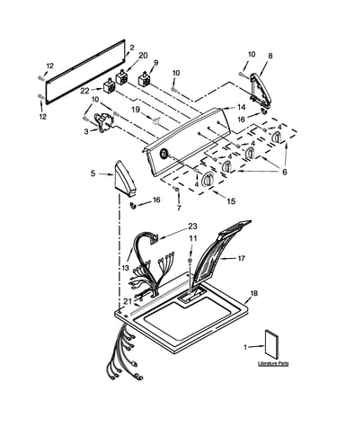 Top and console parts