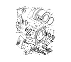 Kenmore 11081422510 dryer bulkhead parts diagram