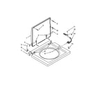 Kenmore 11081422510 washer top and lid parts diagram