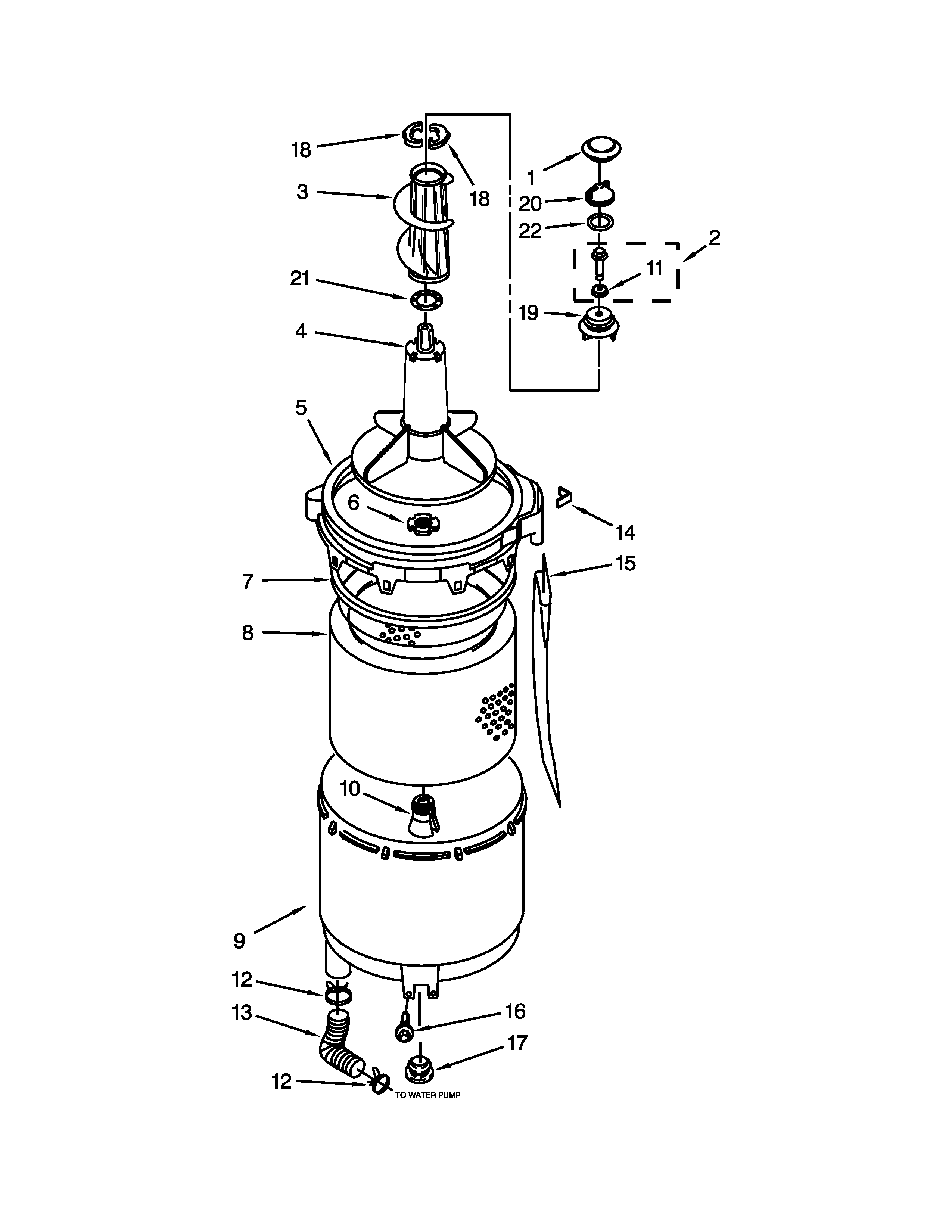 TUB AND BASKET PARTS