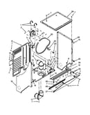 Dryer cabinet and motor parts