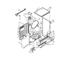 Kenmore 110C81432510 dryer cabinet and motor parts diagram