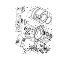 Kenmore 110C81432510 dryer bulkhead parts diagram
