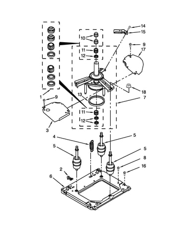 Machine base parts