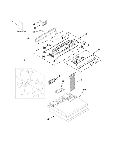 Top and console parts