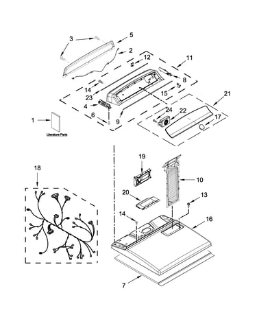 Top and console parts