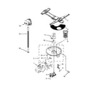 Kenmore Elite 66512793K313 pump, washarm and motor parts diagram