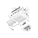 Kenmore Elite 66512793K313 upper rack and track parts diagram