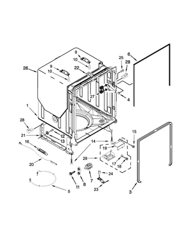 Tub and frame parts