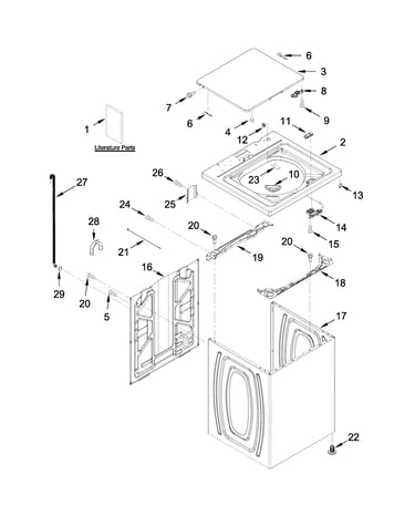 Top and cabinet parts