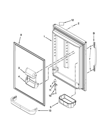 Refrigerator door parts