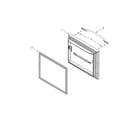 Kenmore 59679319510 freezer door parts diagram