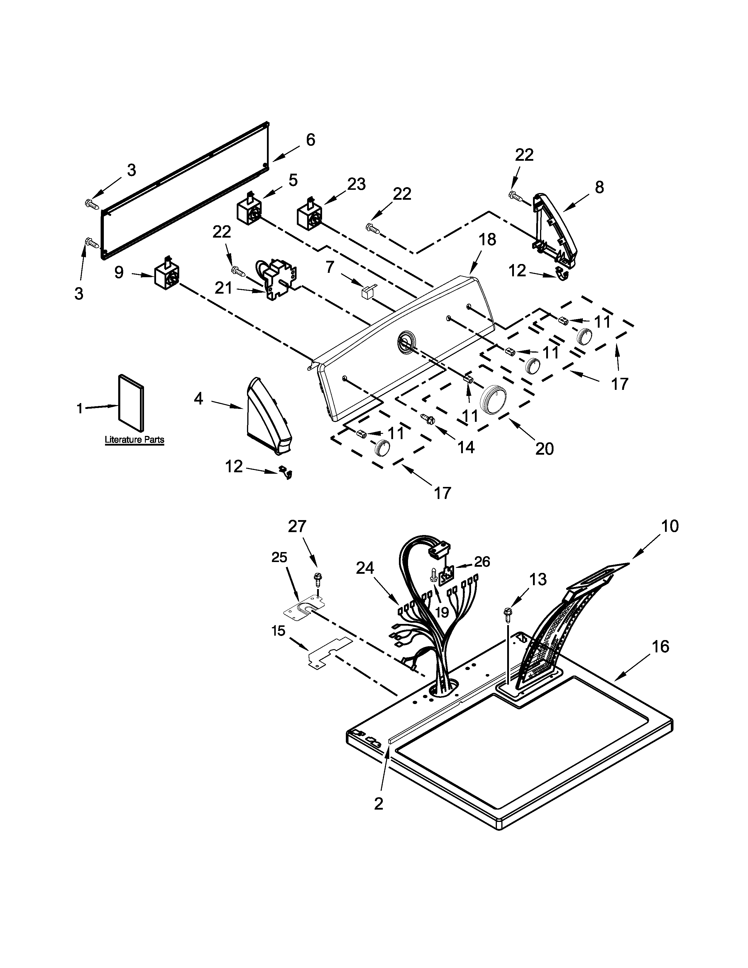 TOP AND CONSOLE PARTS