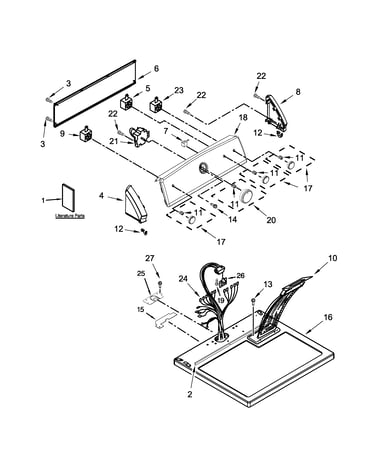 Top and console parts