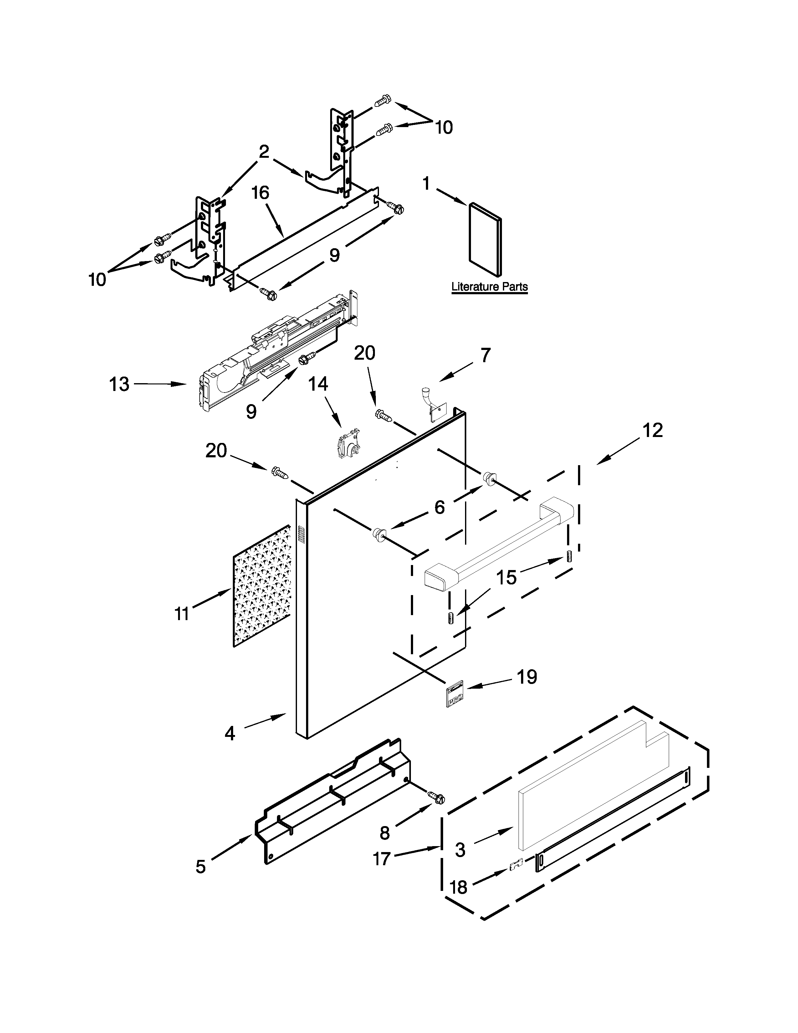 Door panel parts
