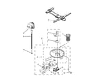 Kenmore Pro 66514703N510 pump, washarm and motor parts diagram