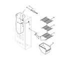 Kenmore 10651124211 freezer liner parts diagram
