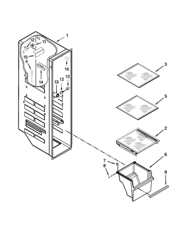 Freezer liner parts