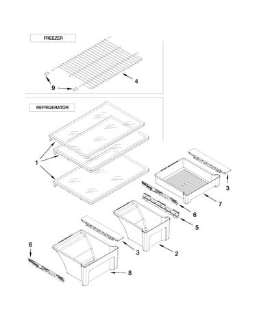 Shelf parts