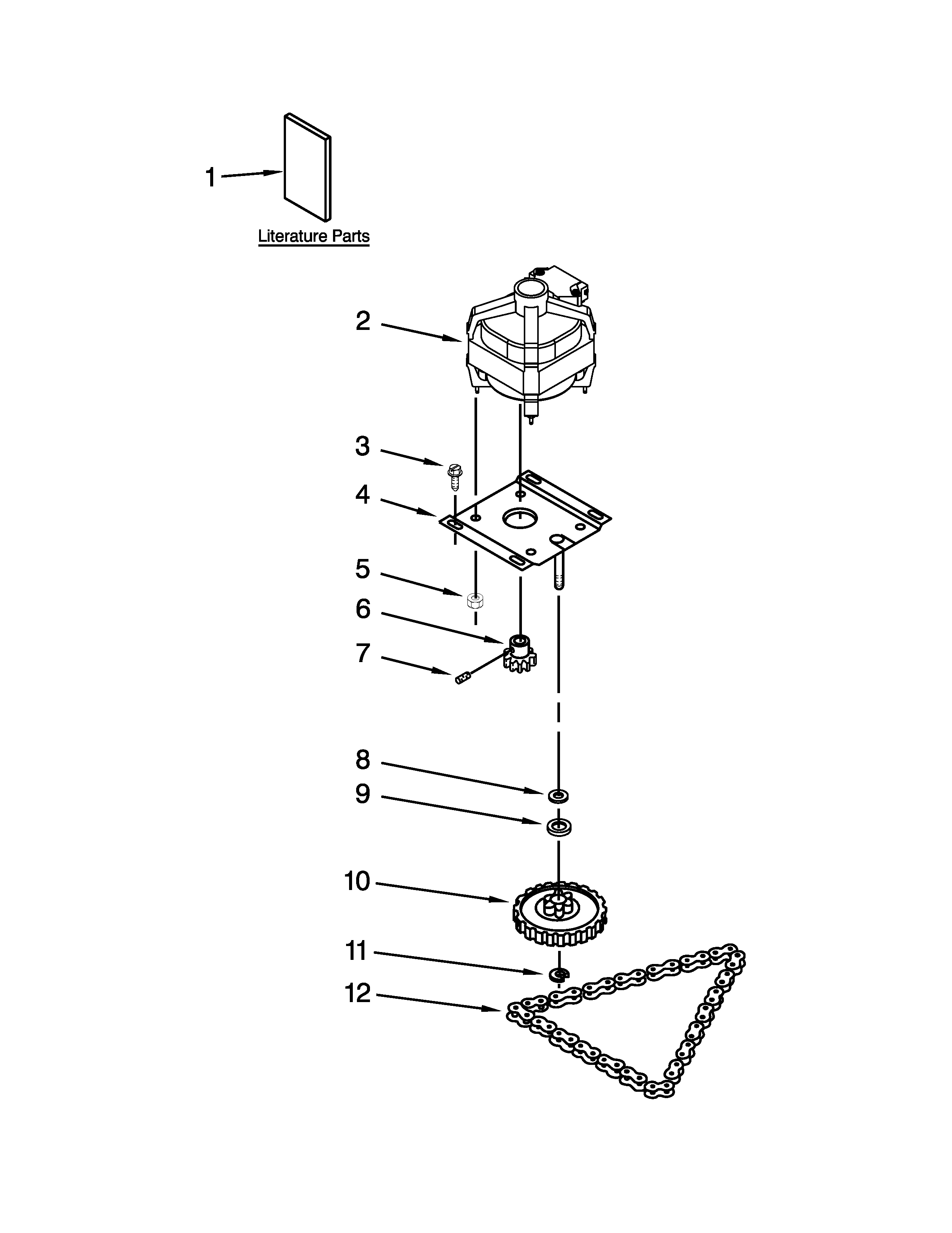 Motor and drive parts